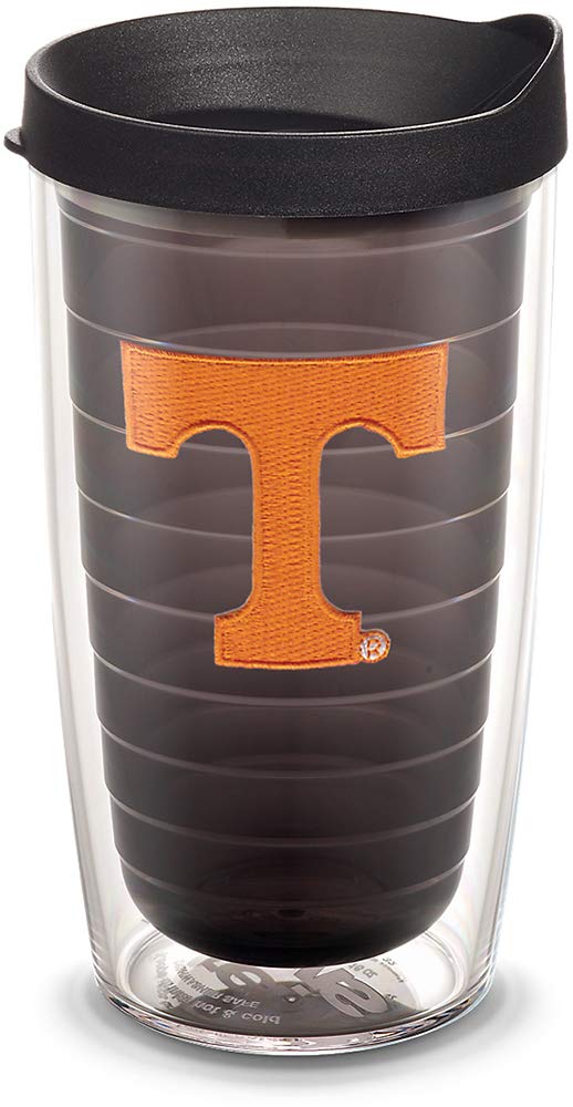 Tervis Made in USA Double Walled University of Tennessee Volunteers Insulated Tumbler Cup Keeps Drinks Cold & Hot, 16oz, Primary Logo - Quartz