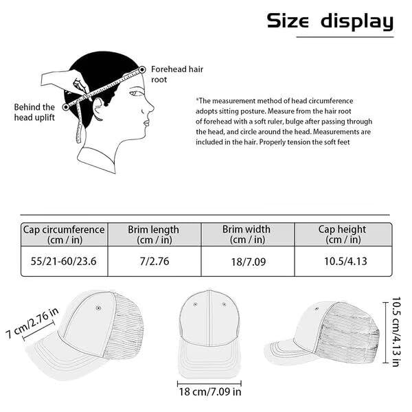 Custom Trucker Hat Personalized Leather Label Hats Custom Adjustable Hats for Men & Women Black