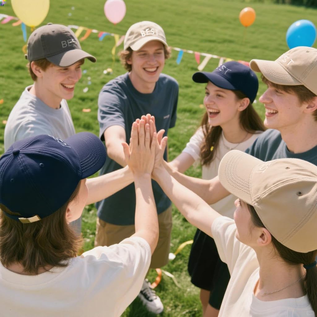 Custom Baseball Cap for Men & Women - Custom Hat Design Your Own Logo with Text, Personalized Trucker/Snapback/Dad Hat in Cotton for Golf, Outdoor, Gifts Dark Blue