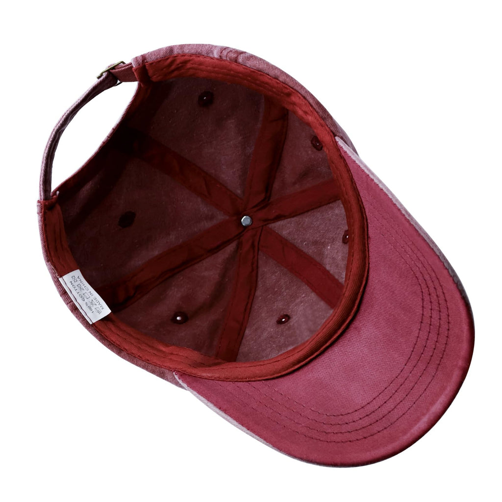 Adjustable Washed Cotton Embroidered Baseball Cap - Unique Gardening Gift for Women, Mothers Day, Wife, Mom, Grandma - Gardening Accessories