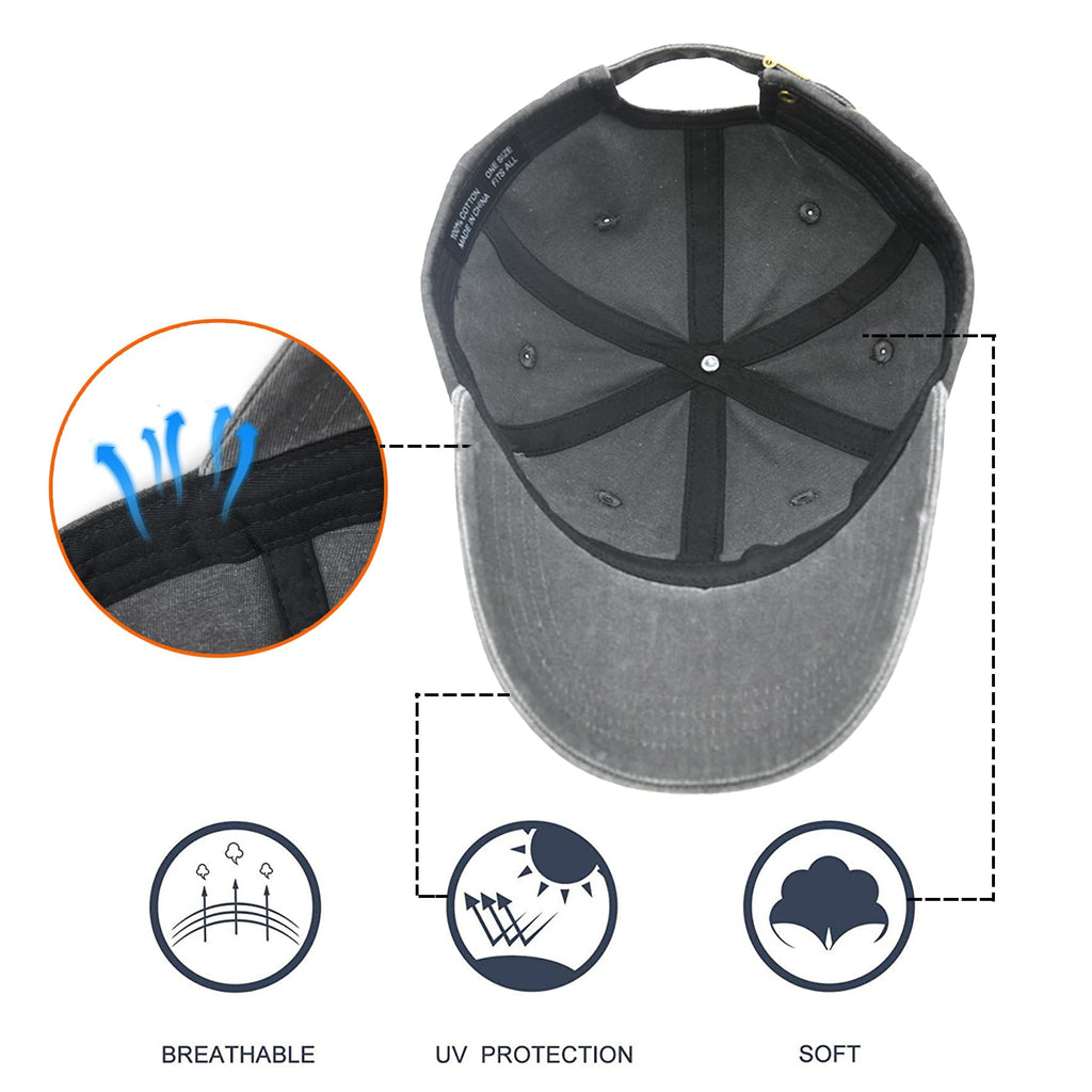 Christian Hat for Men & Women, Embroidered Cross Jesus Hat, Christians Baseball Cap Religious Faith Gifts Grey