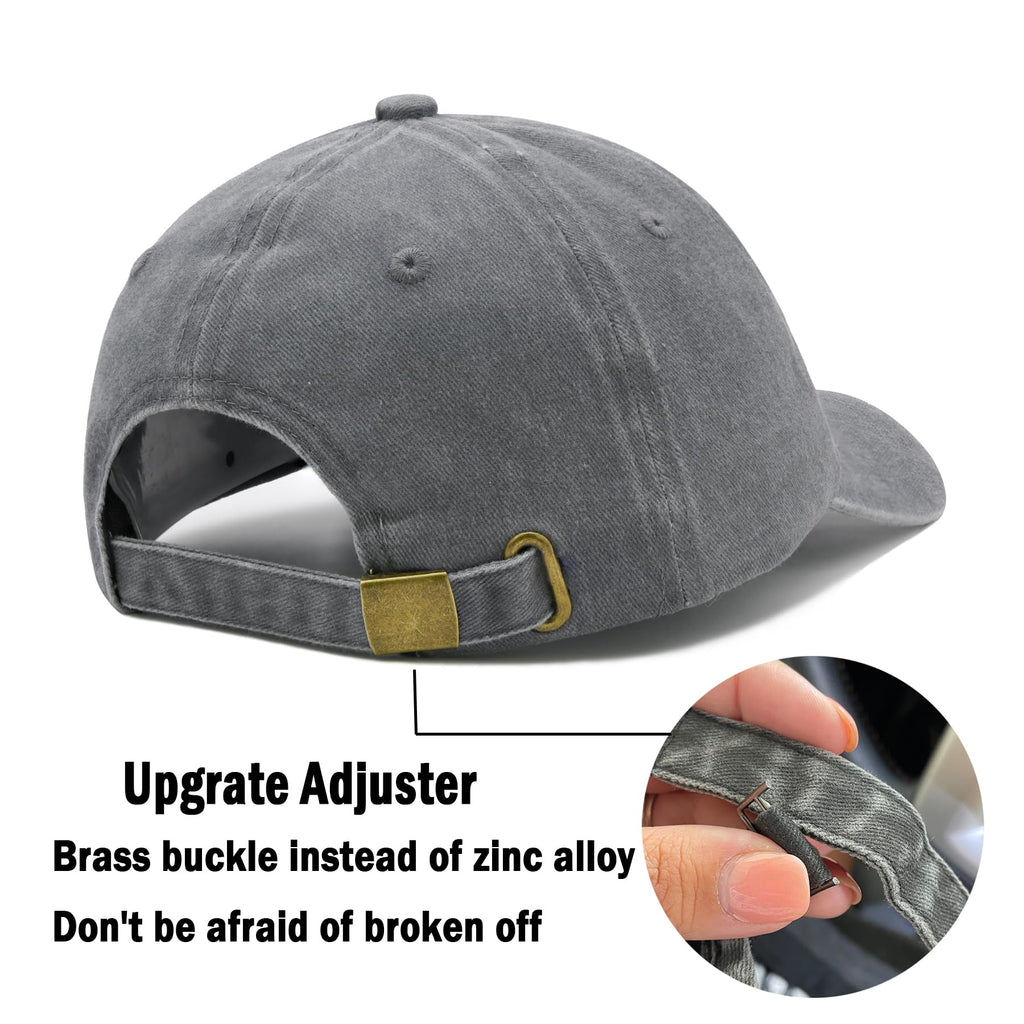 Christian Hat for Men & Women, Embroidered Cross Jesus Hat, Christians Baseball Cap Religious Faith Gifts Grey