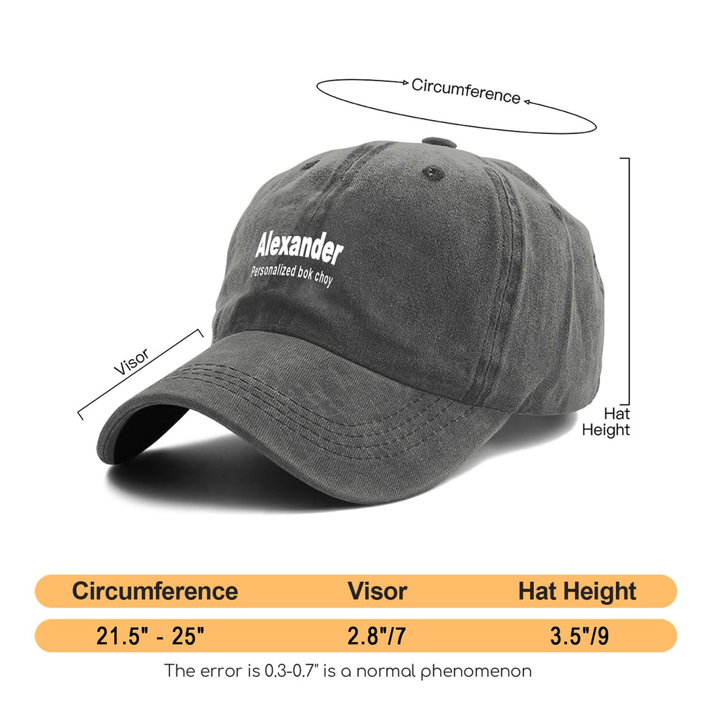 Custom Baseball Cap for Men & Women - Custom Hat Design Your Own Logo with Text, Personalized Trucker/Snapback/Dad Hat in Cotton for Golf, Outdoor, Gifts Dark Blue