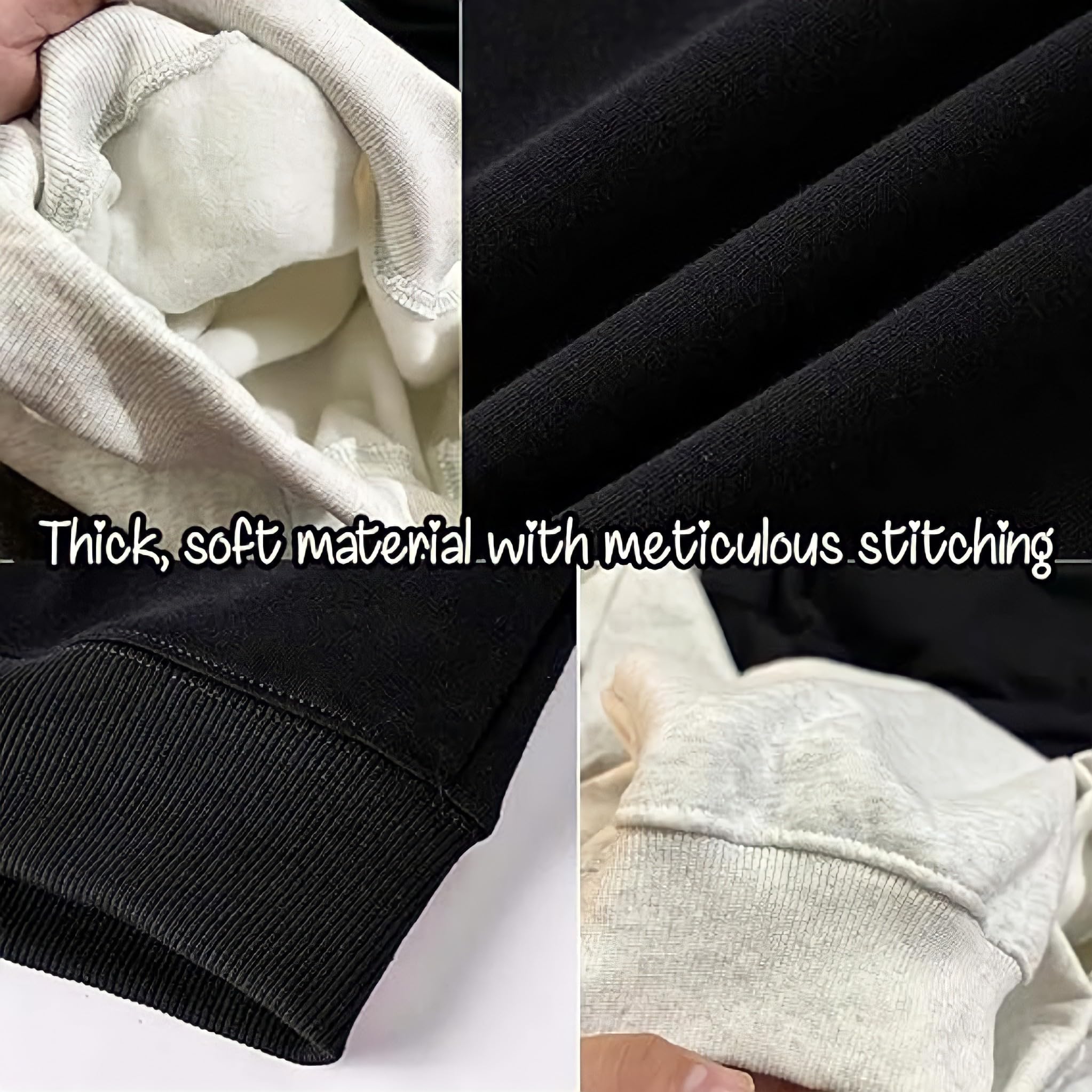 LullabyMall Custom Embroidered Sweatshirts & Hoodies - Design Your Own Text or Name - Personalized Crewneck Pullover for Women, Men - Gifts for Mother's Day, Birthday & Christmas