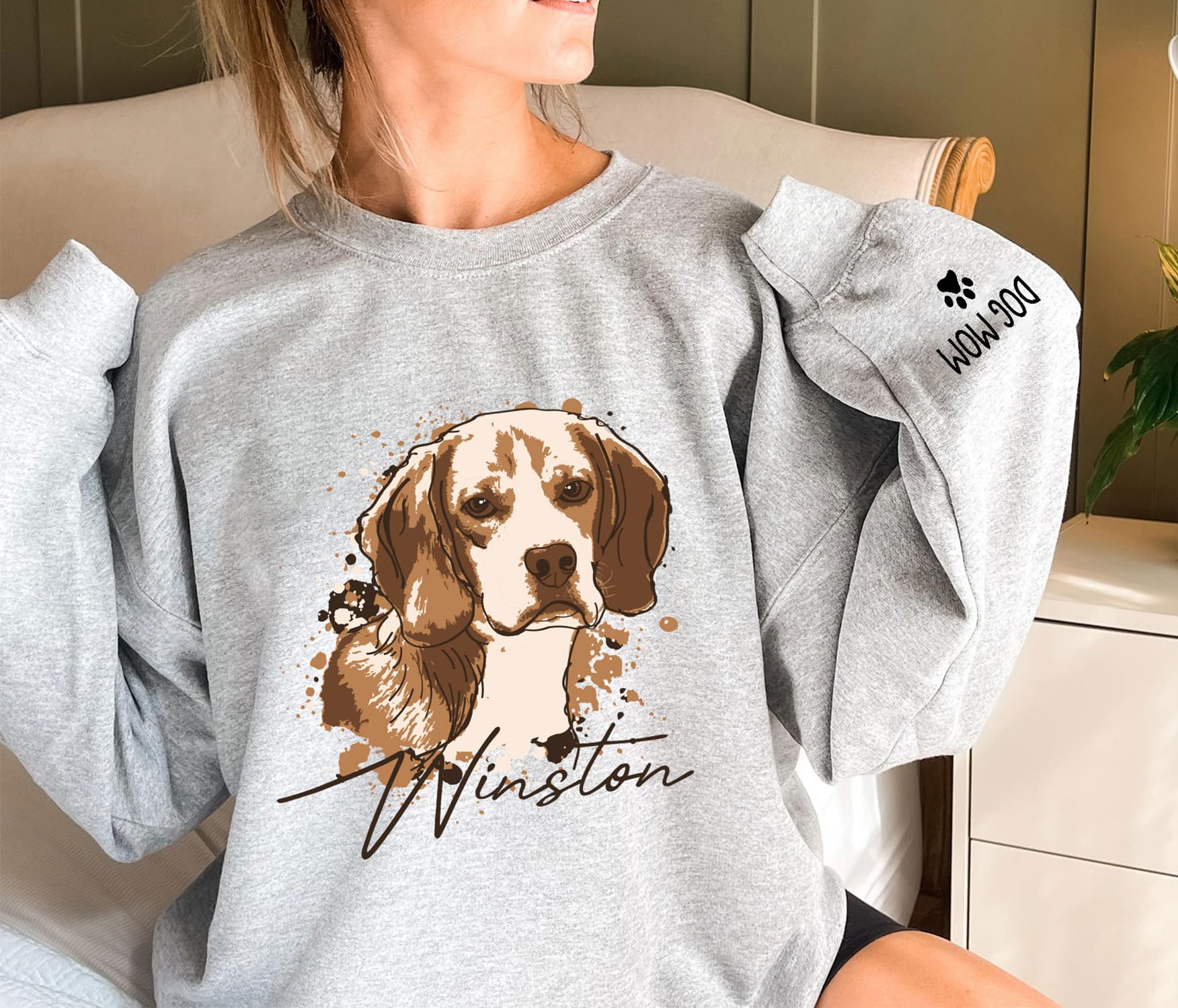 CHIARA CONTI11 Custom Shirt With Pet Picture, Lovely Dog Mom Sweatshirt Women, Dog Mom Shirts For Women, Mother's Day Hoodie 2