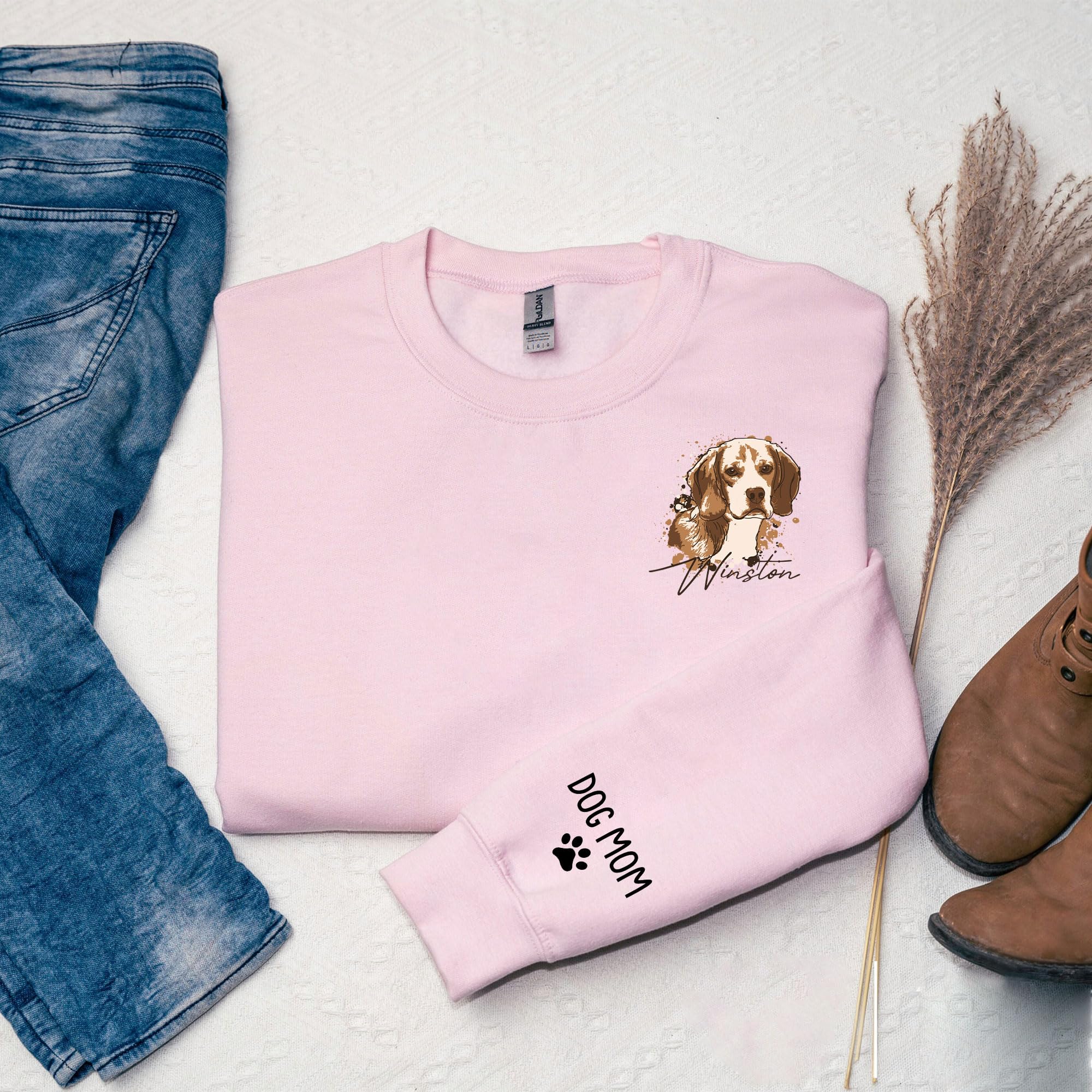 CHIARA CONTI11 Custom Shirt With Pet Picture, Lovely Dog Mom Sweatshirt Women, Dog Mom Shirts For Women, Mother's Day Hoodie 2