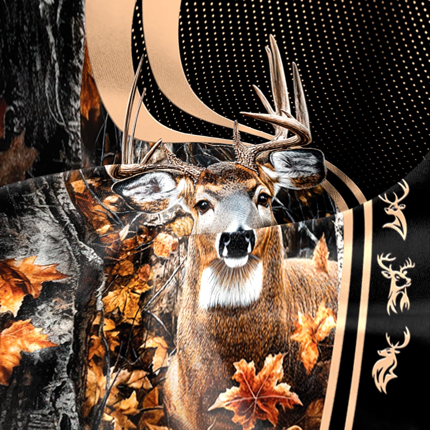 Mens Deer Hunting Hoodies 3D, Custom Hunting Camo Hoodie Animal 3D Printed Sweatshirt Pullover for Hunting Lovers (US, Alpha, Small, Regular, Regular, 1, DEER-DS09)