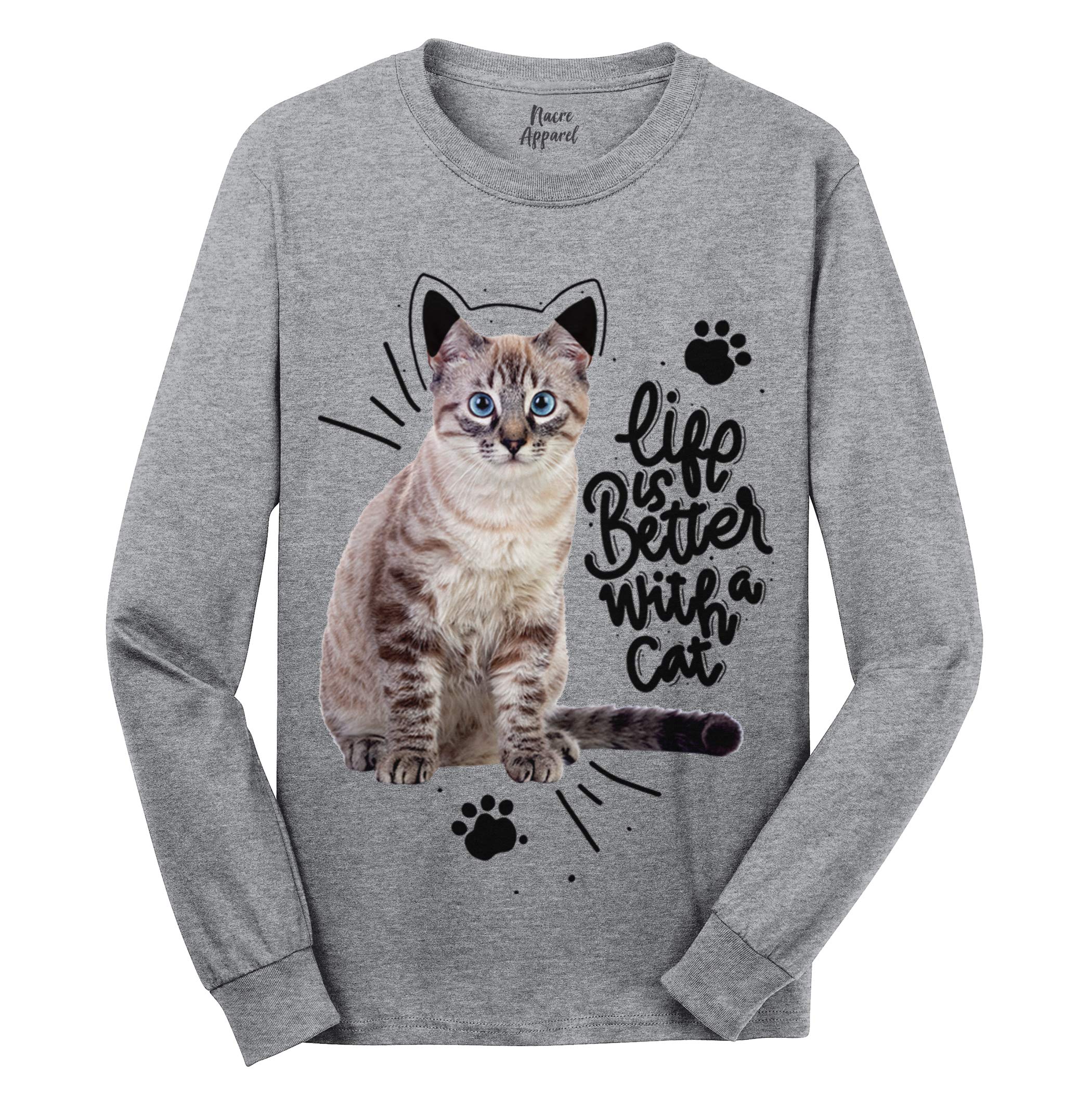 Custom T-Shirt for Men Women Add Your Text Image Photo Design Front Back Side Personalized Long Sleeve Shirt Athletic Heather