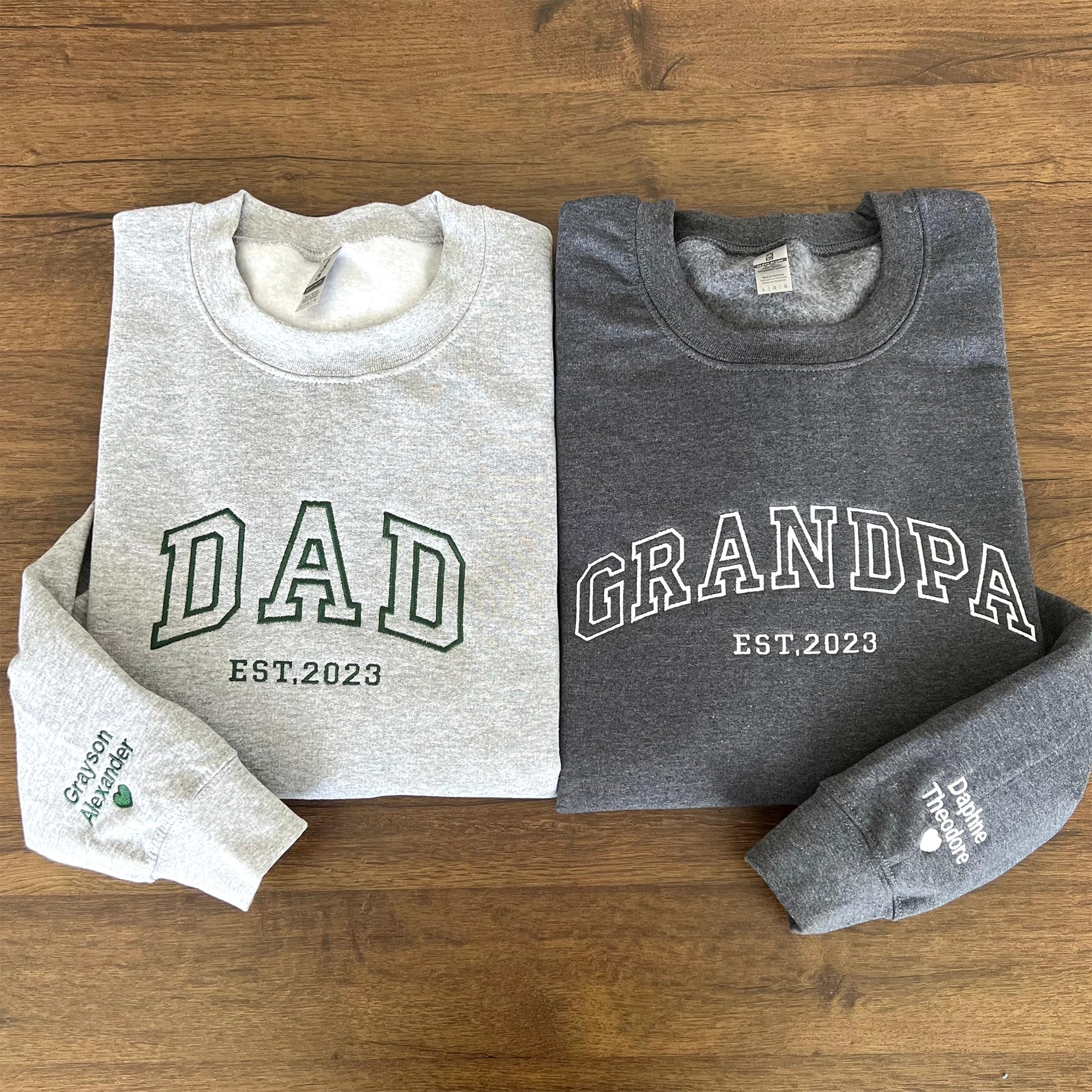 GiveSmiles Custom Embroidered Sweatshirts and Hoodie Design Your Own, Personalized Sweatshirts Hoodie For Everyone, Add Your Own Custom Text, Gifts For Mothers Day, Fathers Day, Holiday, Christmas